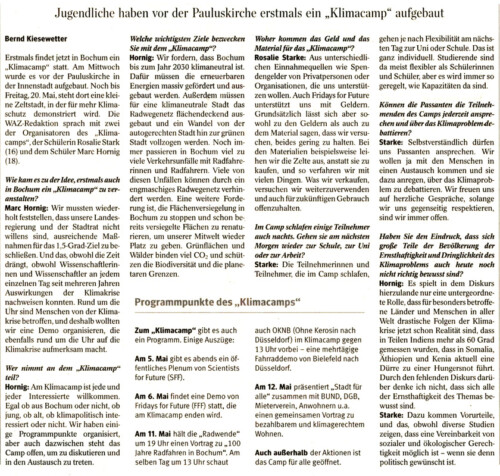 220505-WAZ-Jugendliche-KlimacampVorPauluskirche-Text-klein